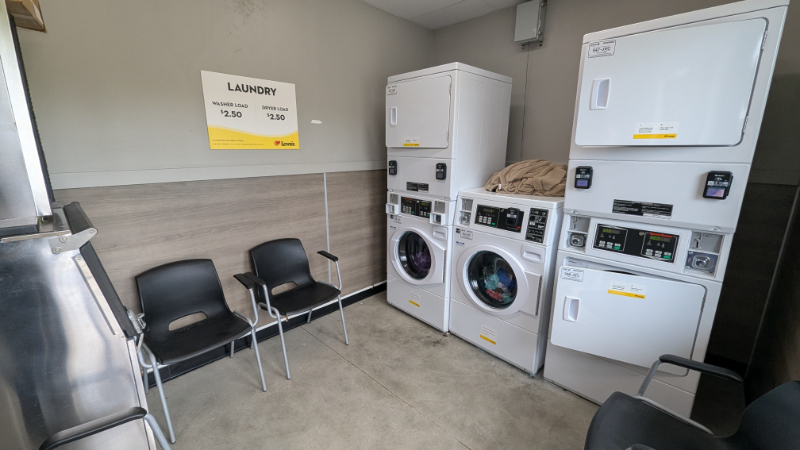 Laundry area at the Love's RV Stop in Cordele, GA