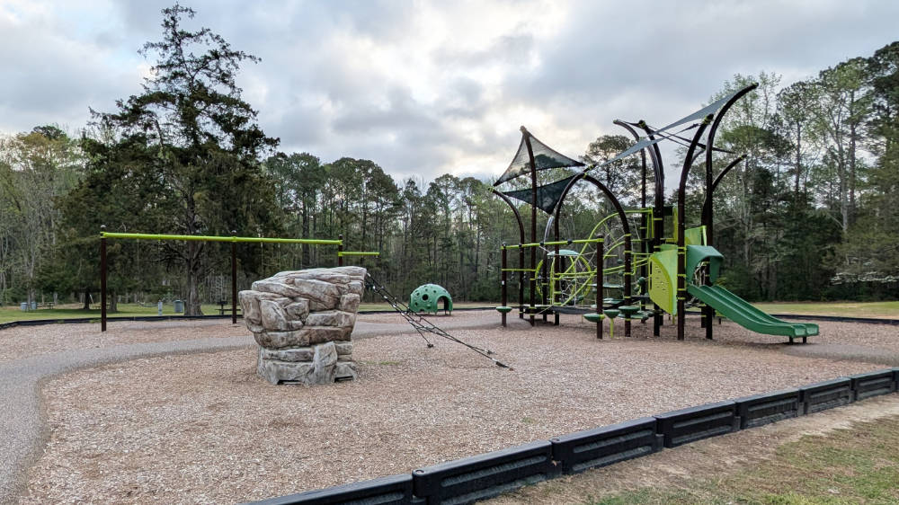 The playground in Medoc Mountain State Park