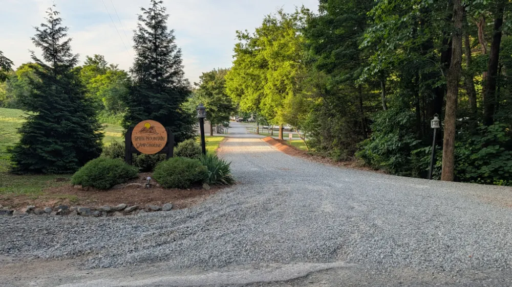 Entrance to Smith Mountain Campground in Penhook, VA