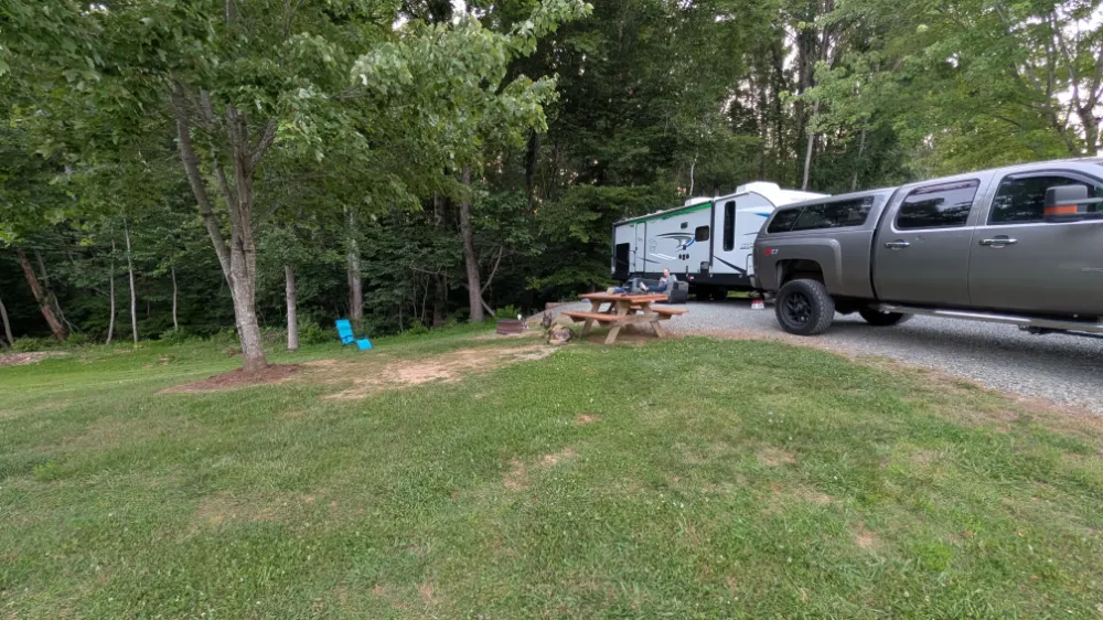 Campsite at Smith Mountain Campground in Penhook, VA