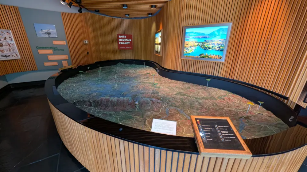 Inside the Smith Mountain Dam Visitor Center