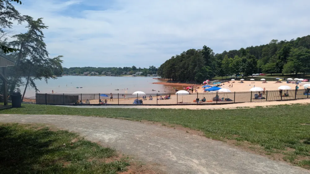 Beach area at Smith Mountain Lake Community Park