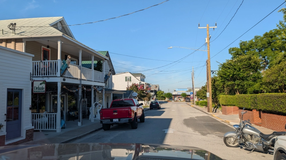 A quiet street in Swansboro, NC