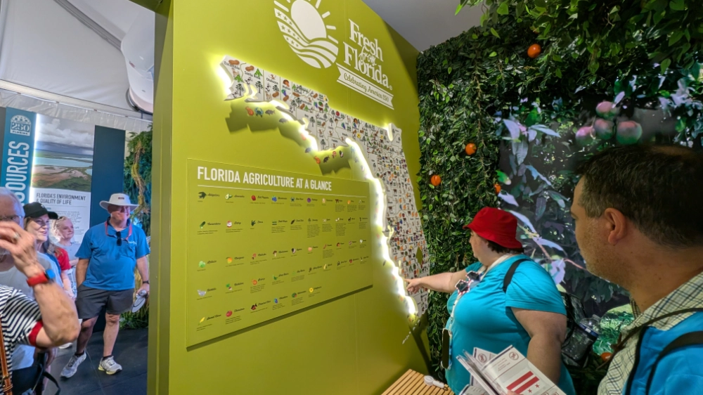 Florida's exhibit at the Great American State Fair was by far the most impressive!